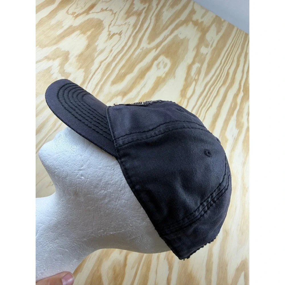 Harley-Davidson Womens Black Distressed Studded Bar & Shield Logo Baseball Hat